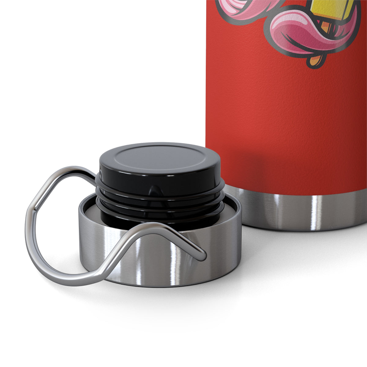 22oz Copper Insulated Water Bottle with Cartoon Design - CV70
