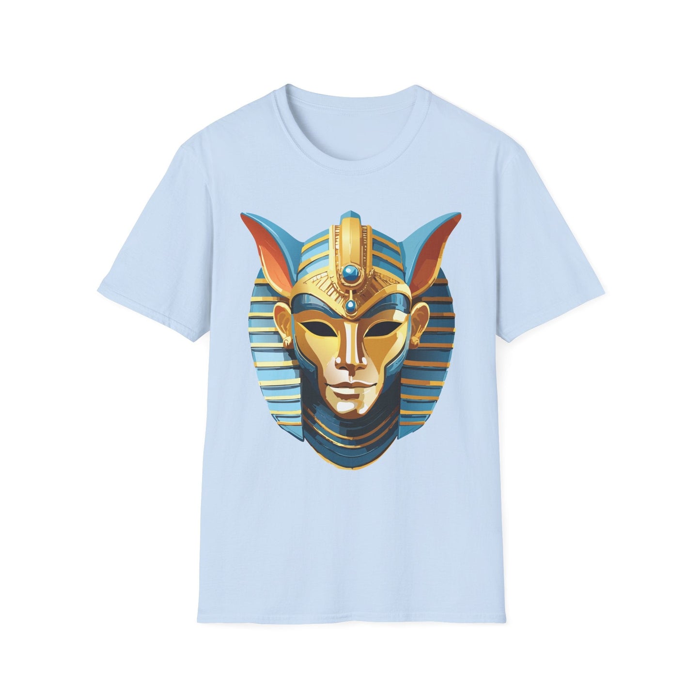 Mask Tee Shirt Unisex Softstyle Cotton Tee With Masquerade Art Design Gildan Softstyle