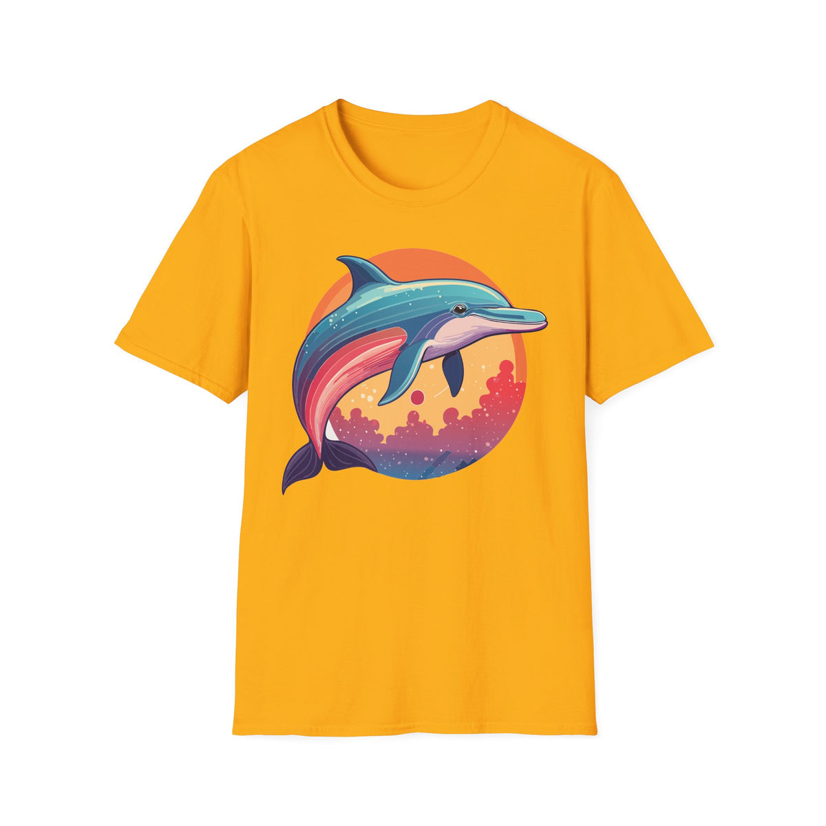 Colorful Retro Dolphin Tee | T-Shirt