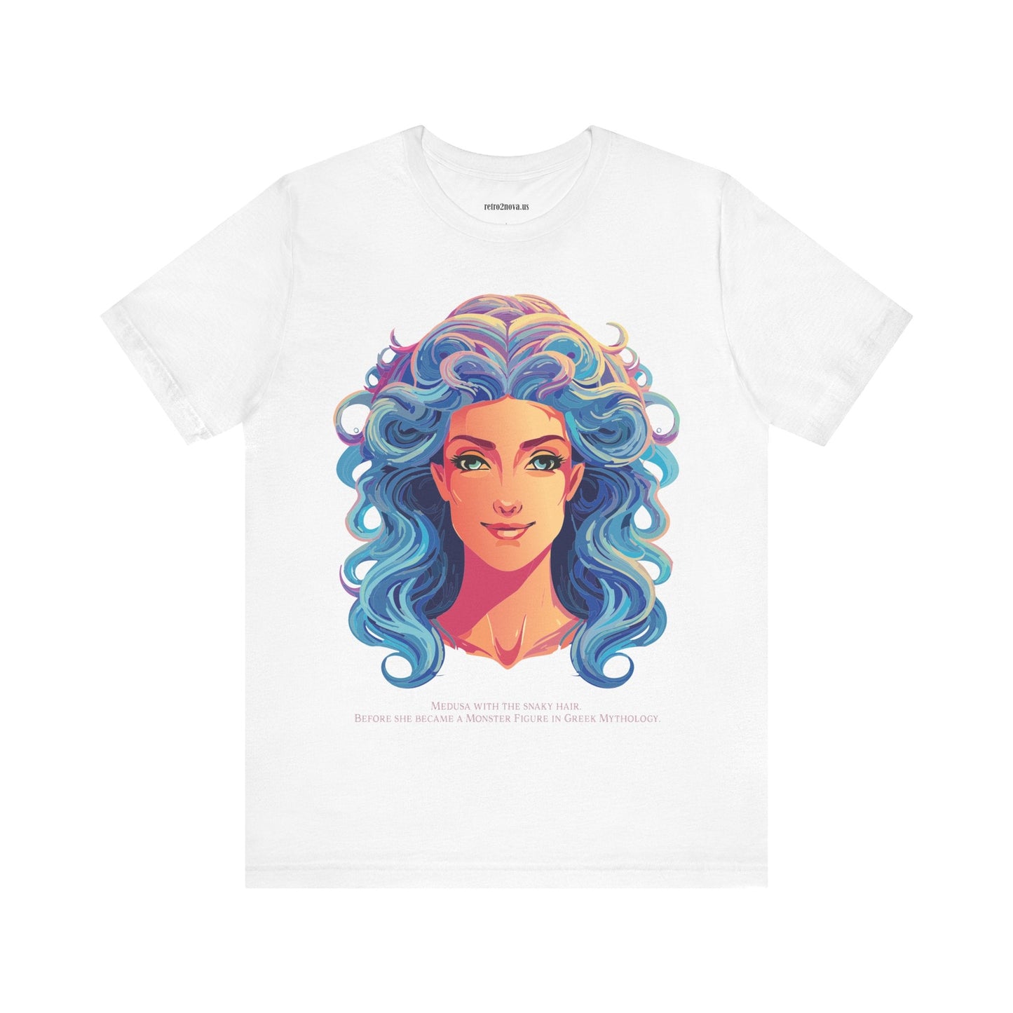 Goddess Medusa Graphic Cotton T Shirt Unisex Jersey Short Sleeve Original Artwork By Retro2Nova