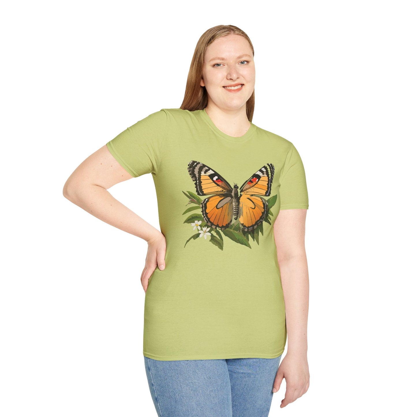 Monarch Butterfly Shirt Unisex Softstyle Tee 100 Percent Ring Spun Cotton Gildan 64000