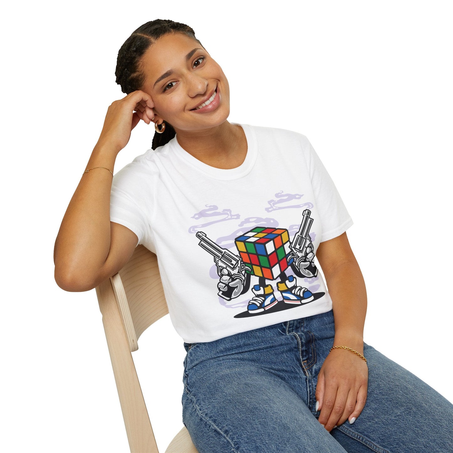 Cartoon Animation Funny T Shirt Gildan Softstyle 64000 Unisex Short Sleeve Cotton Tee