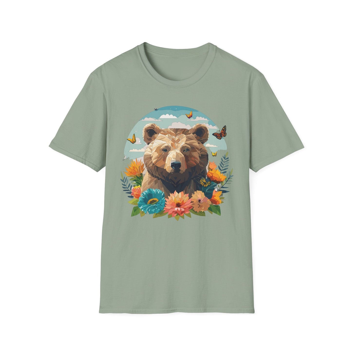 Bear T Shirt Unisex Teddy Bear Tee Softstyle 64000 One Hundred Percent Ring Spun Cotton Short Sleeve
