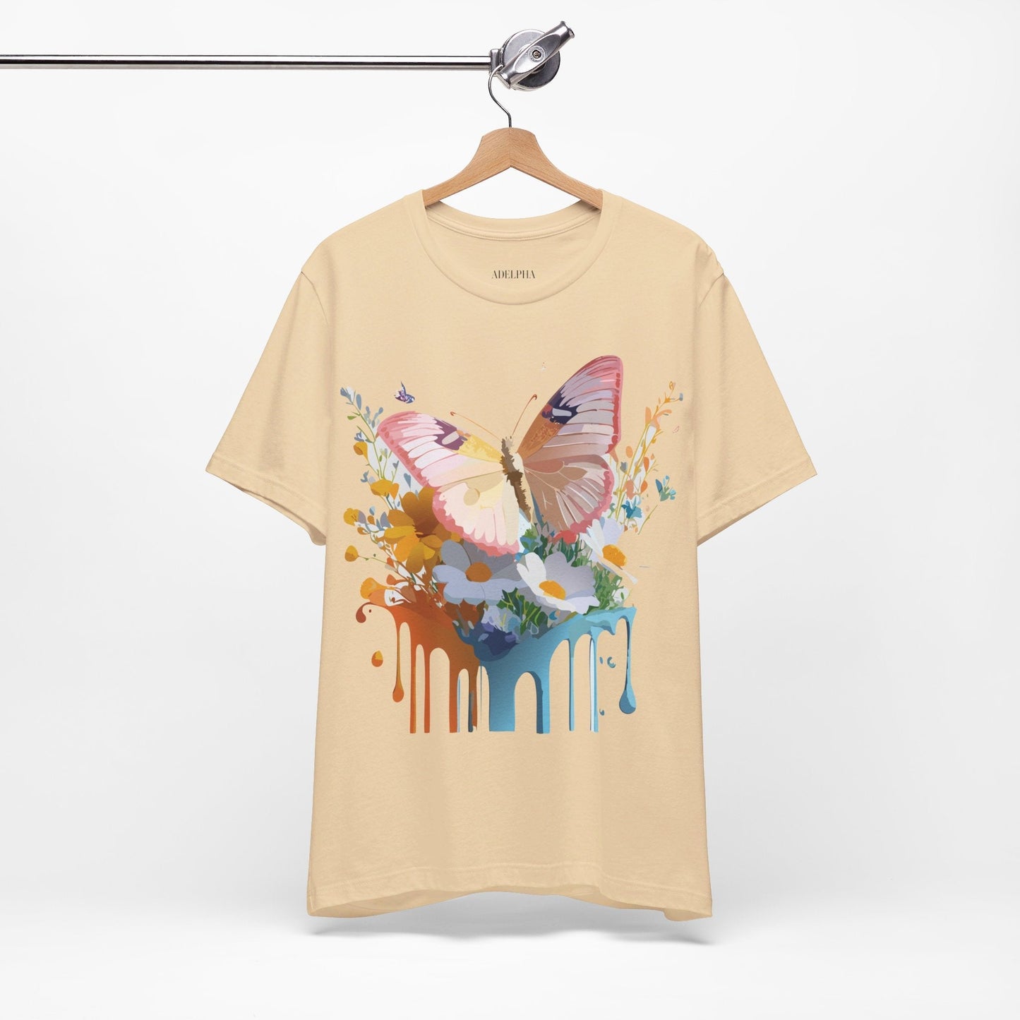 Butterfly Graphic Tee Unisex Short Sleeve Art Design By Adelpha