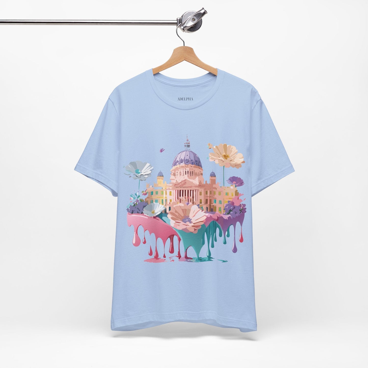 Madrid Tourist Shirt Unisex Graphic Tee With Vintage Adelpha Art Design Short Sleeve