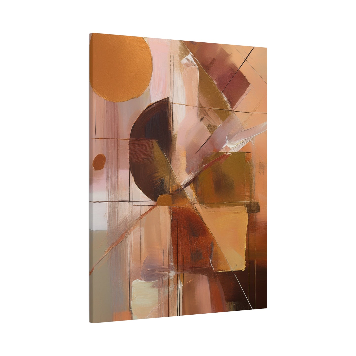 Abstract Geometric Painting Print Canvas 20x24,20x30,24x30 24x32,24x36,30x40 32x48,36x48,40x60 Pine-Wood Inner Frame ABS-50