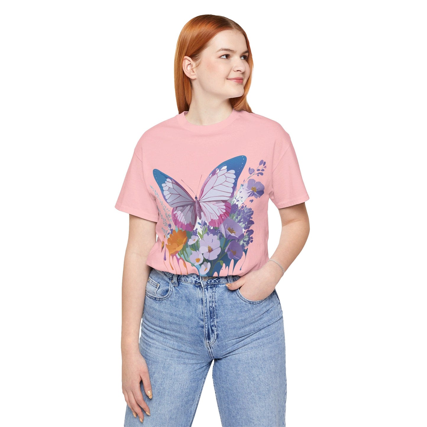 Unisex Butterfly Graphic Tee Adelpha Art Design Vintage Inspired Jersey Tee