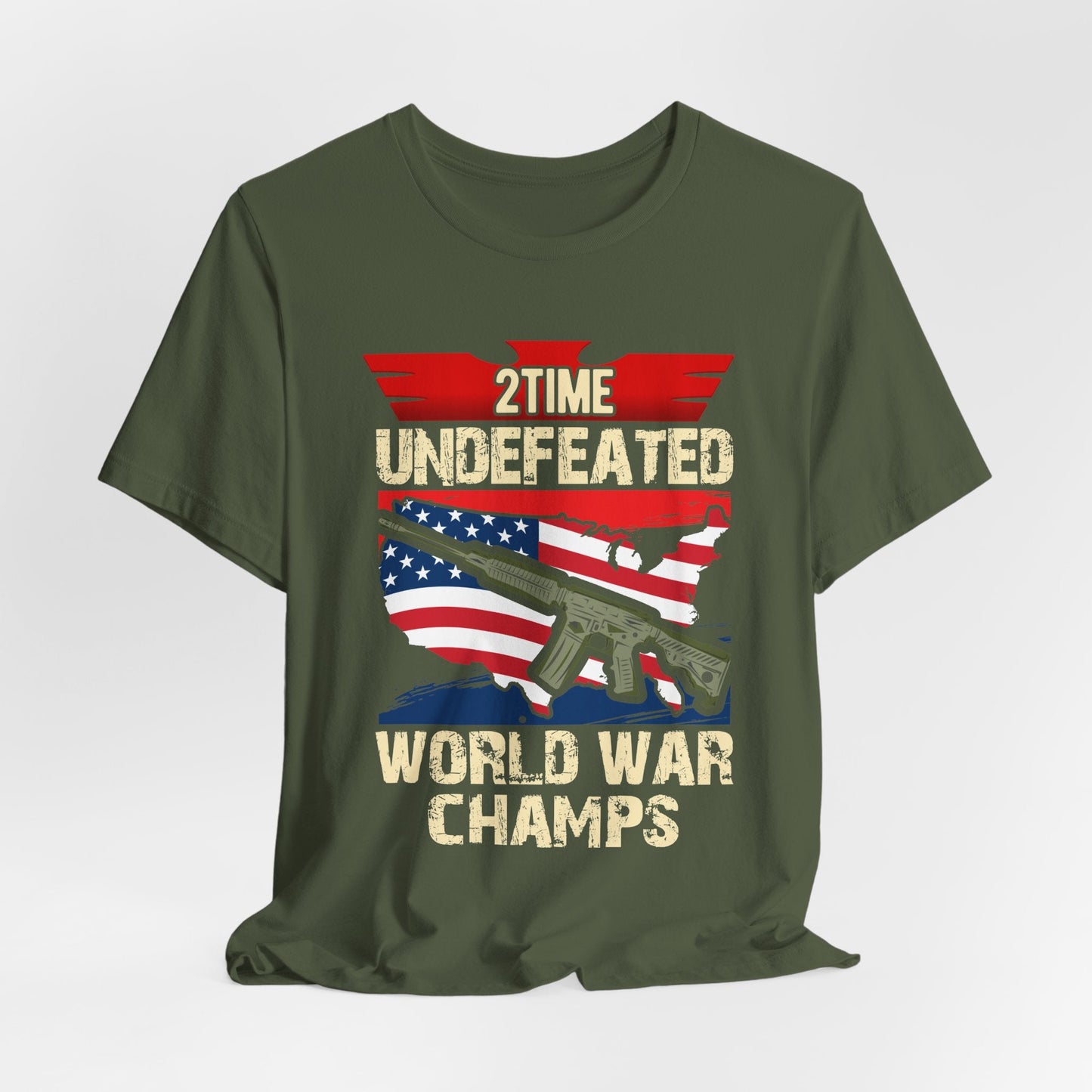 Army Veteran Patriotic Graphic Design Unisex Cotton T-Shirt v15