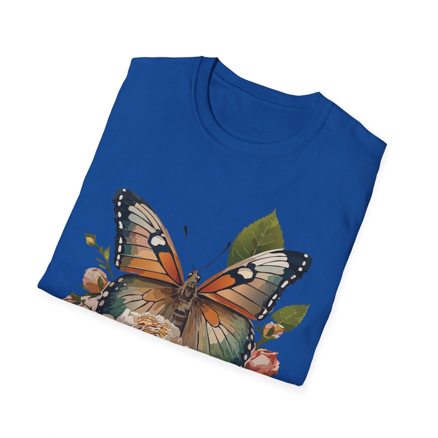 Monarch Butterfly Shirt Unisex Softstyle Cotton Tee Short Sleeve Gildan 64000 Everyday Wear