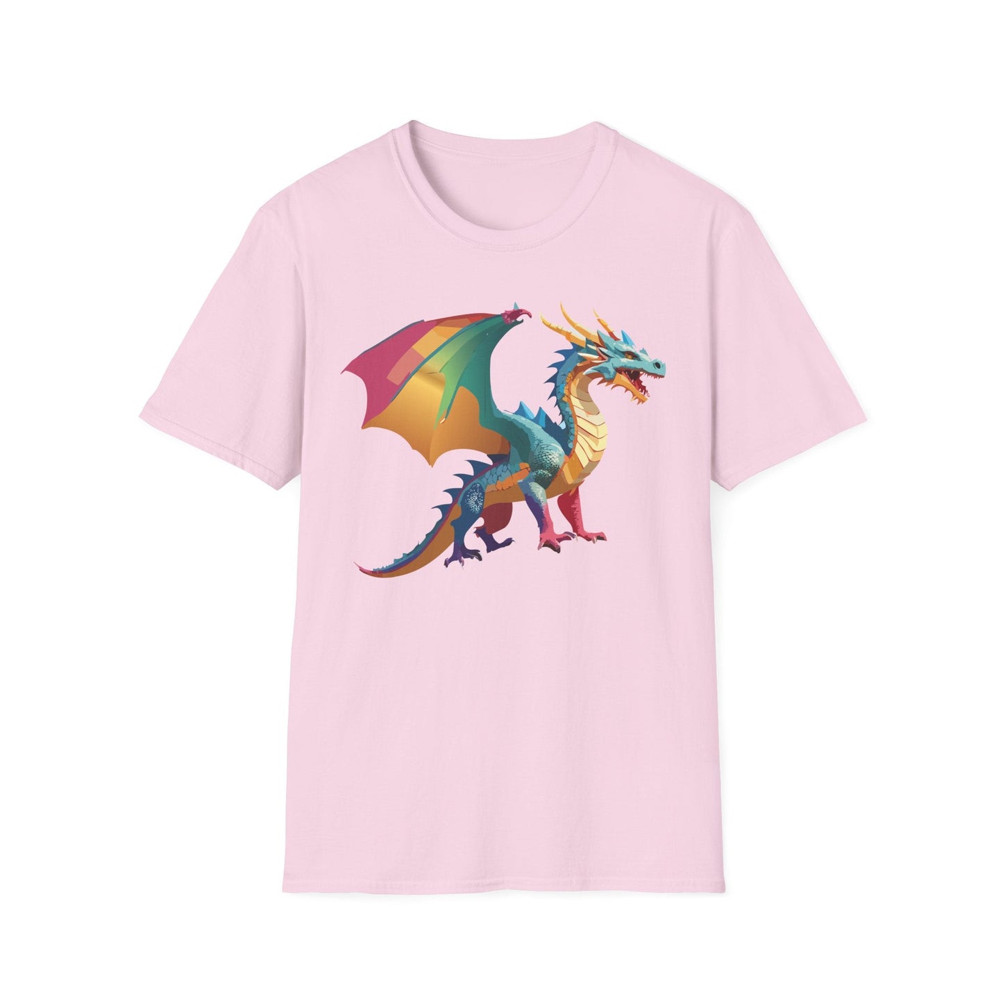 Dragon T Shirt Unisex Dragon Shirt Animal Design Tee Softstyle 100 Percent Ring Spun Cotton