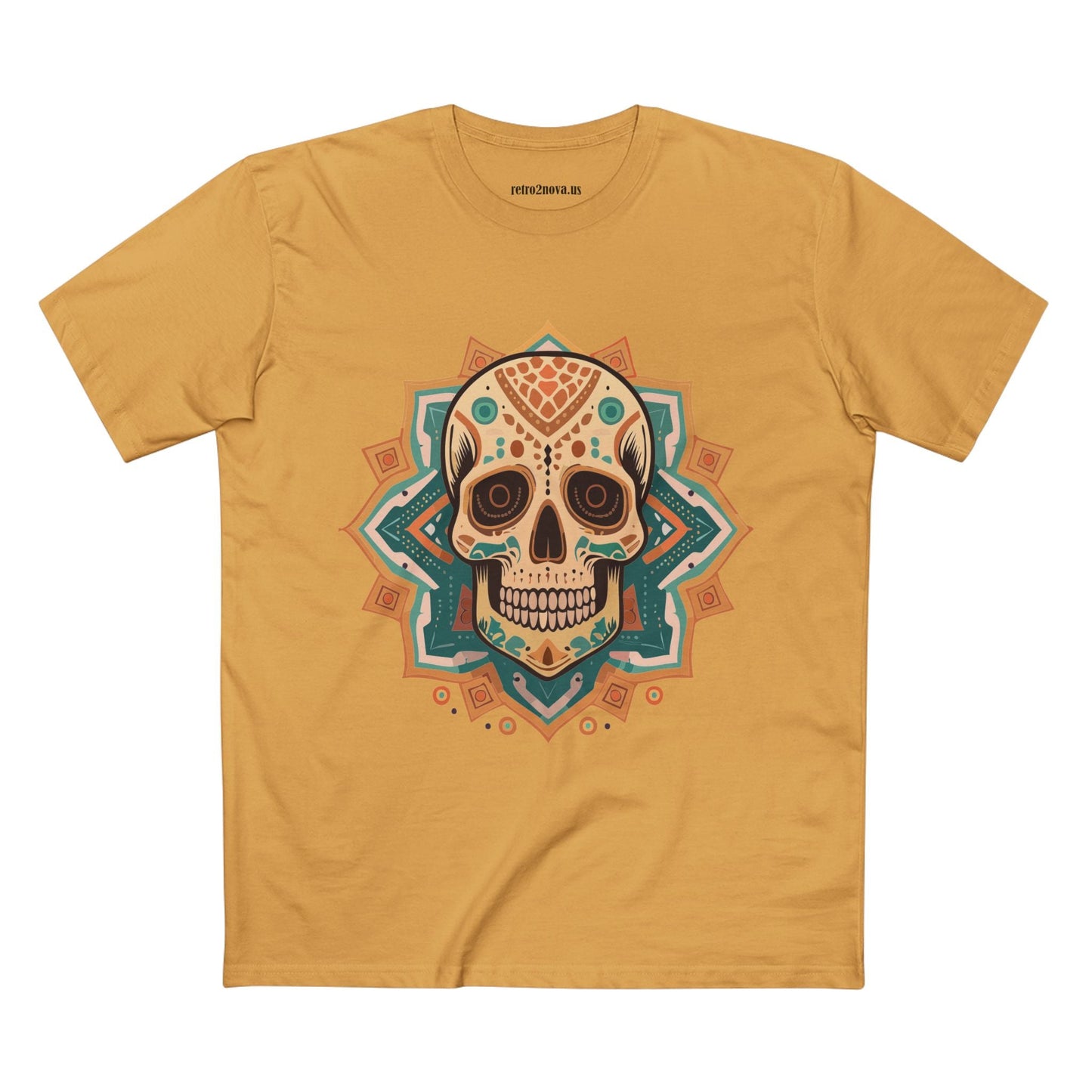 Skull Shirt Unisex Skeleton Tee Premium Cotton With Original Art Design From Retro2Nova Collection