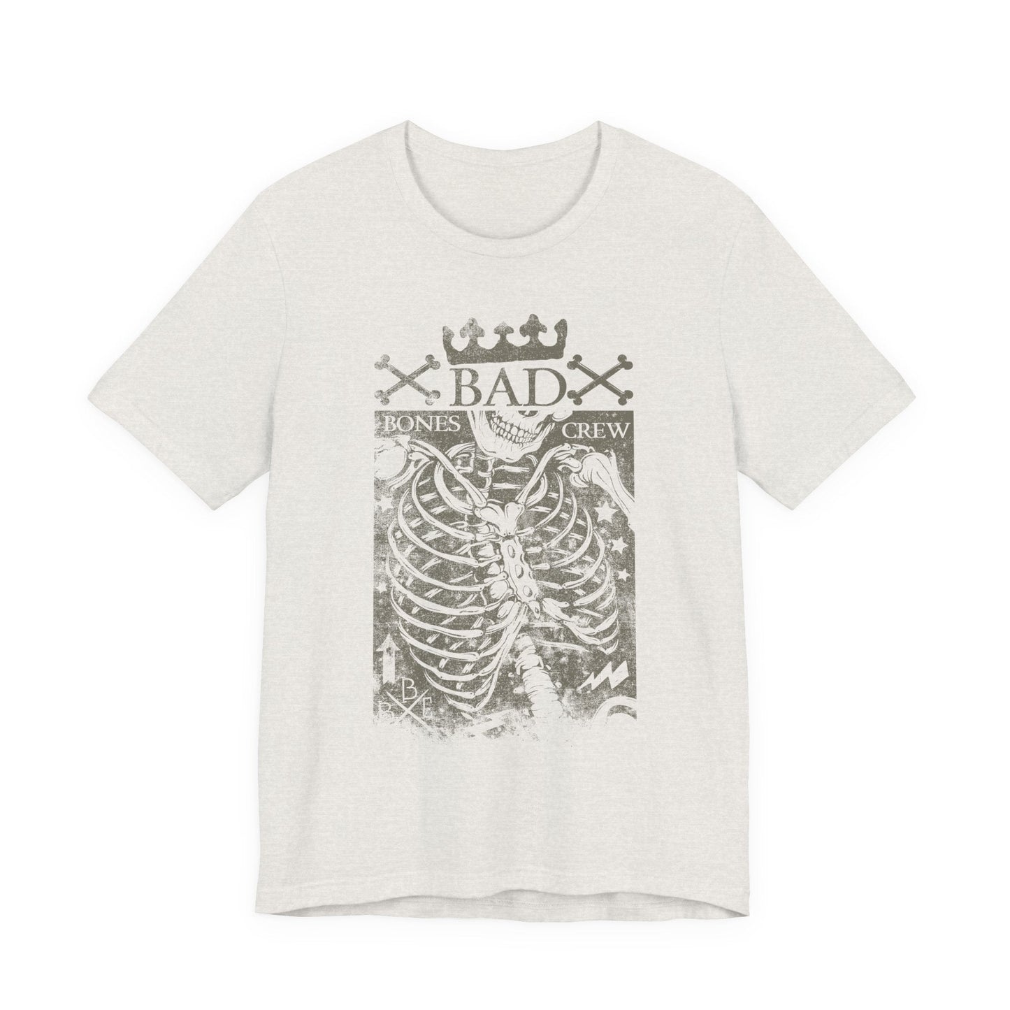 Skeleton Ribcage Tee Bones Crew Graphic Shirt A-10