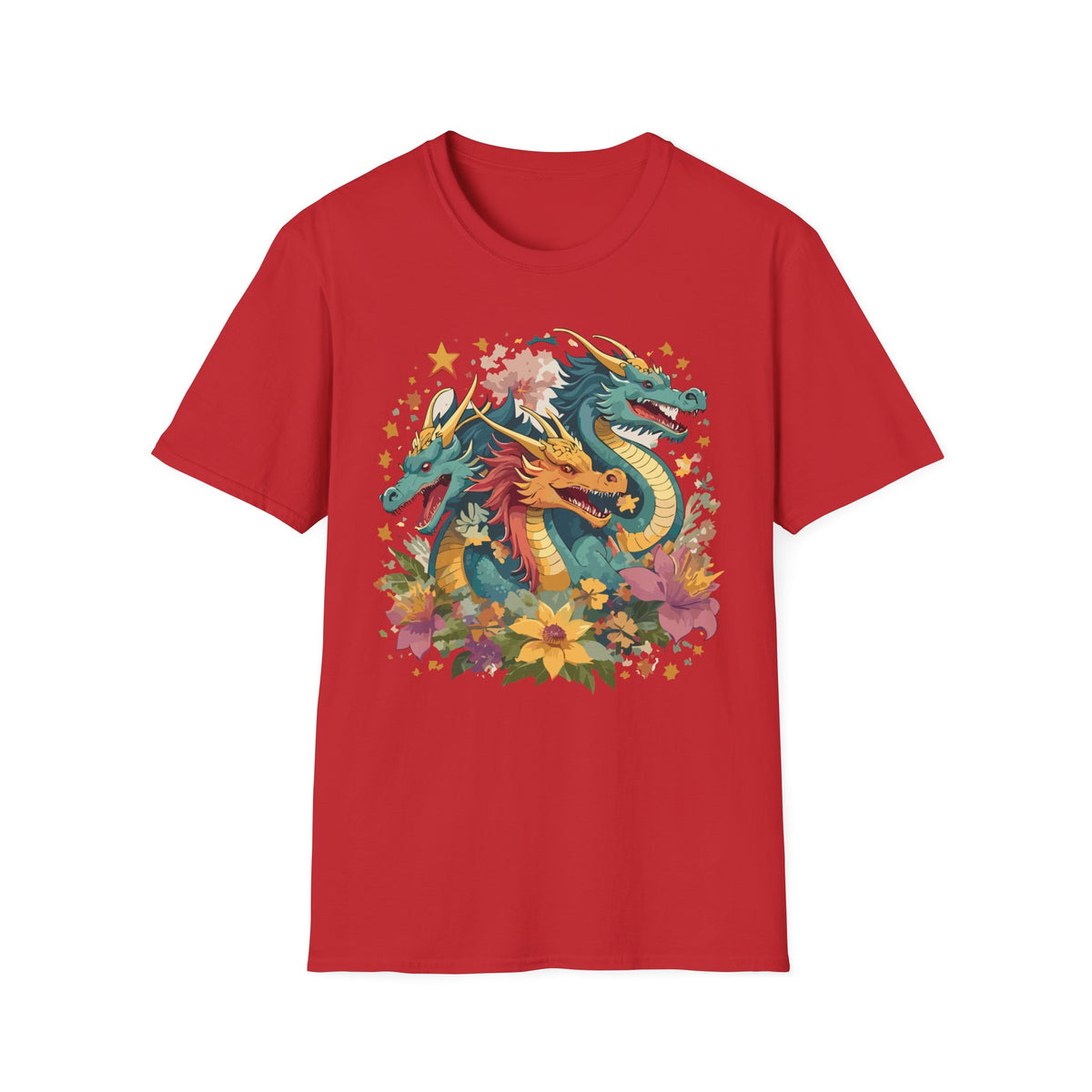 Dragon Graphic Tee Gildan Unisex 100 Cotton Tee Shirt with Animal a32