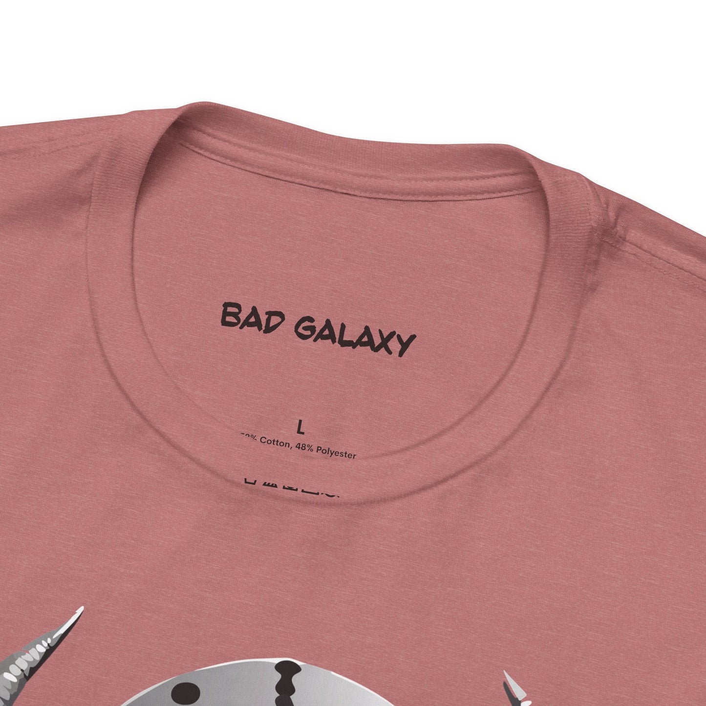 Alien Graphic Tee Shirt From Bad Galaxy Made To Order In USA 100 Percent Cotton Eco Friendly Inks