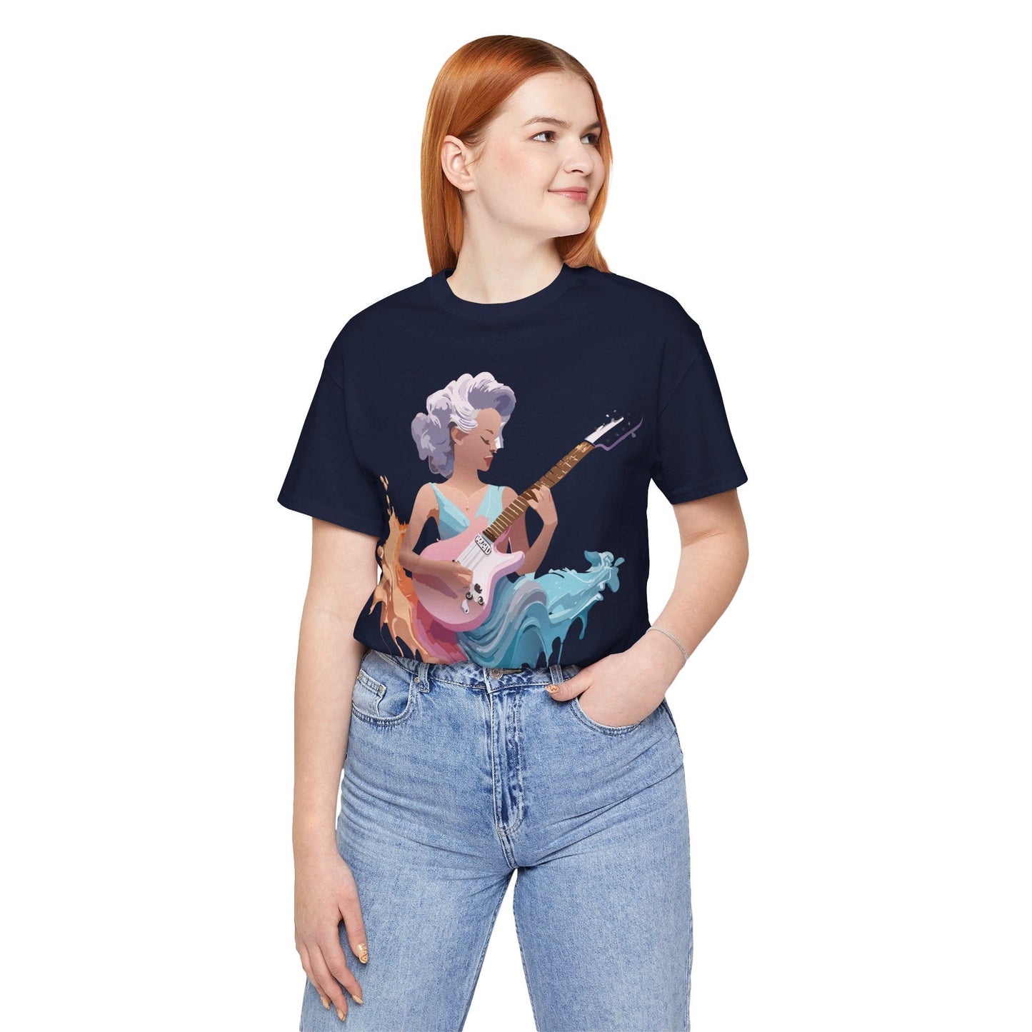 Music Graphic Tee Unisex Jersey Short Sleeve Adelpha Art Design Vintage Inspired Artwork