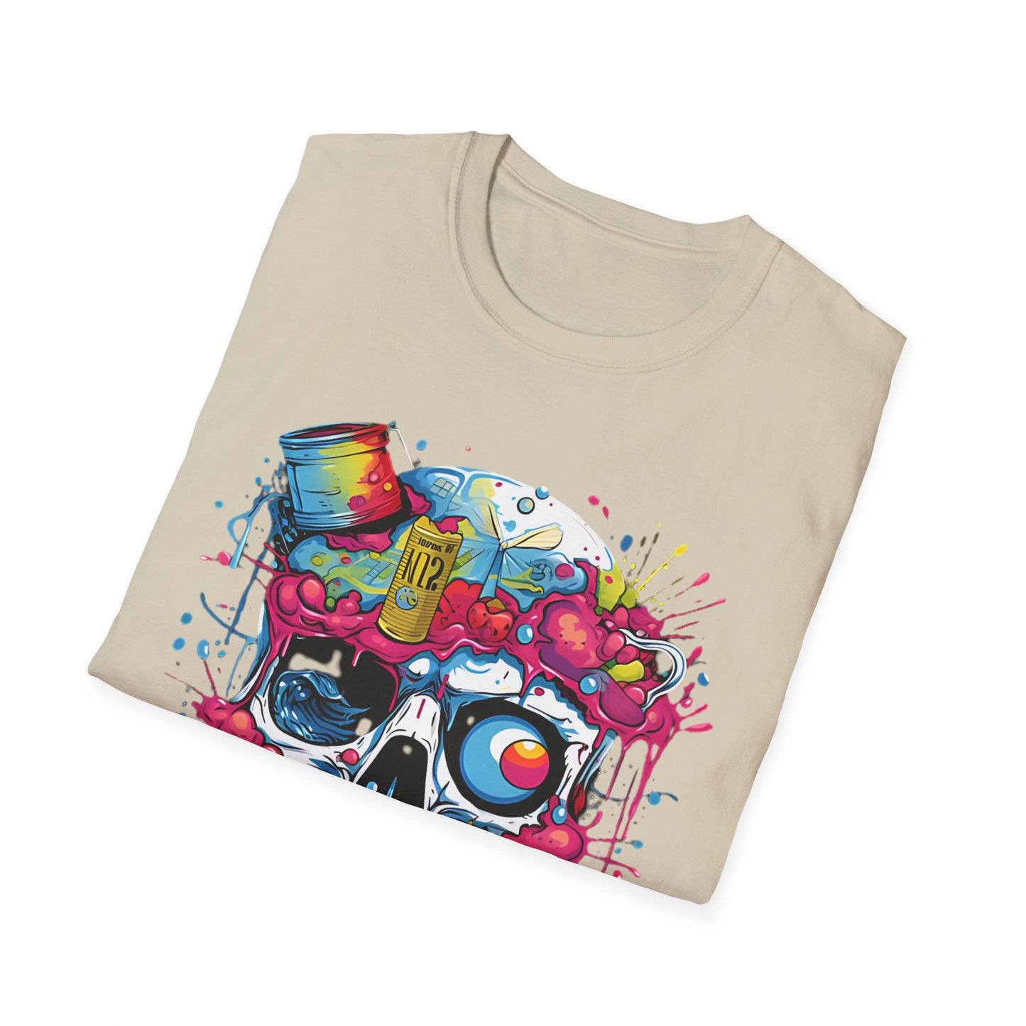 Skull Graphic Tee Shirt Unisex Skeleton Shirt Softstyle Cotton Comfort Everyday Wear Durable