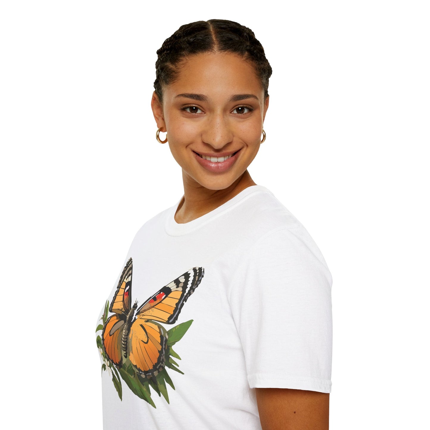 Monarch Butterfly Shirt Unisex Softstyle Tee 100 Percent Ring Spun Cotton Gildan 64000