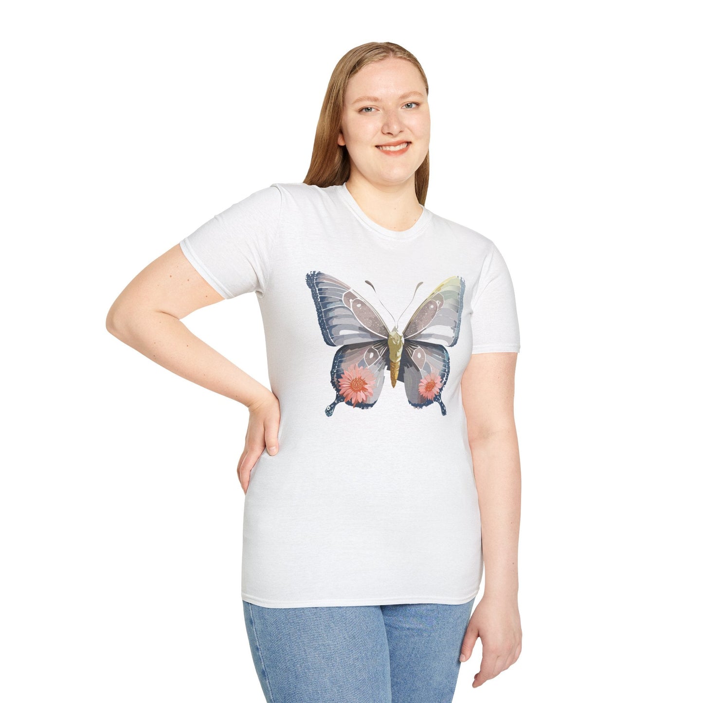 Butterfly Shirt Unisex T Shirt 100 Percent Ring Spun Cotton Softstyle Tee Monarch