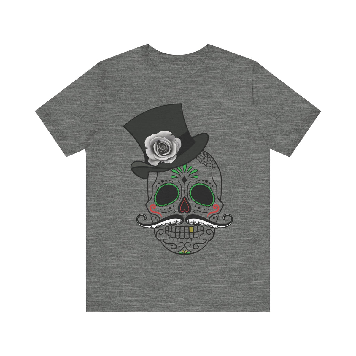 Camiseta unisex de algodón con calavera