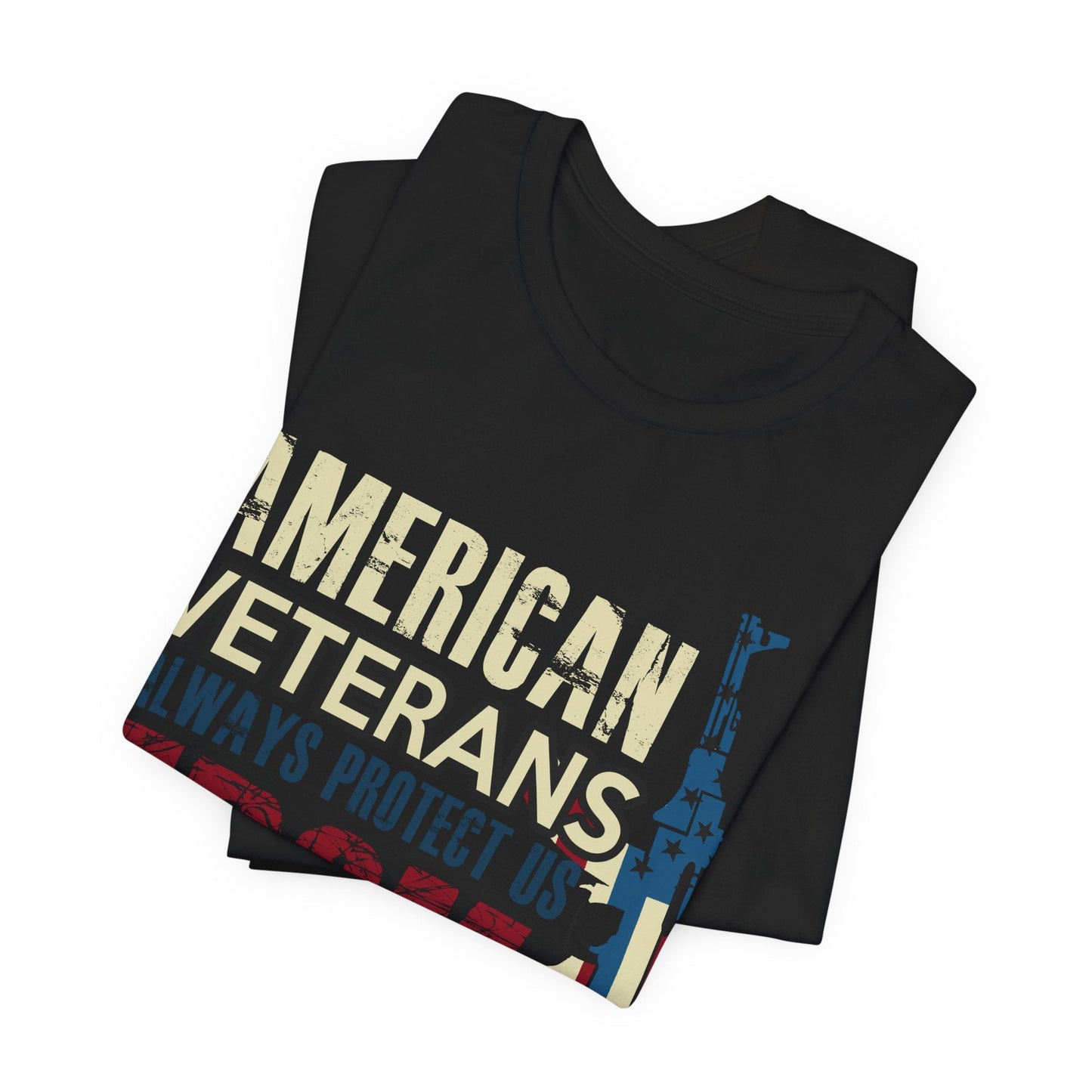 Army Veteran Patriotic Graphic Design Unisex Cotton T-Shirt v44