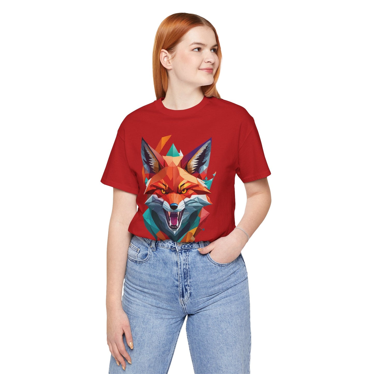 Unisex Animal Print Tee Shirt With Wild Animals Art Design For Men Women Soft Cotton