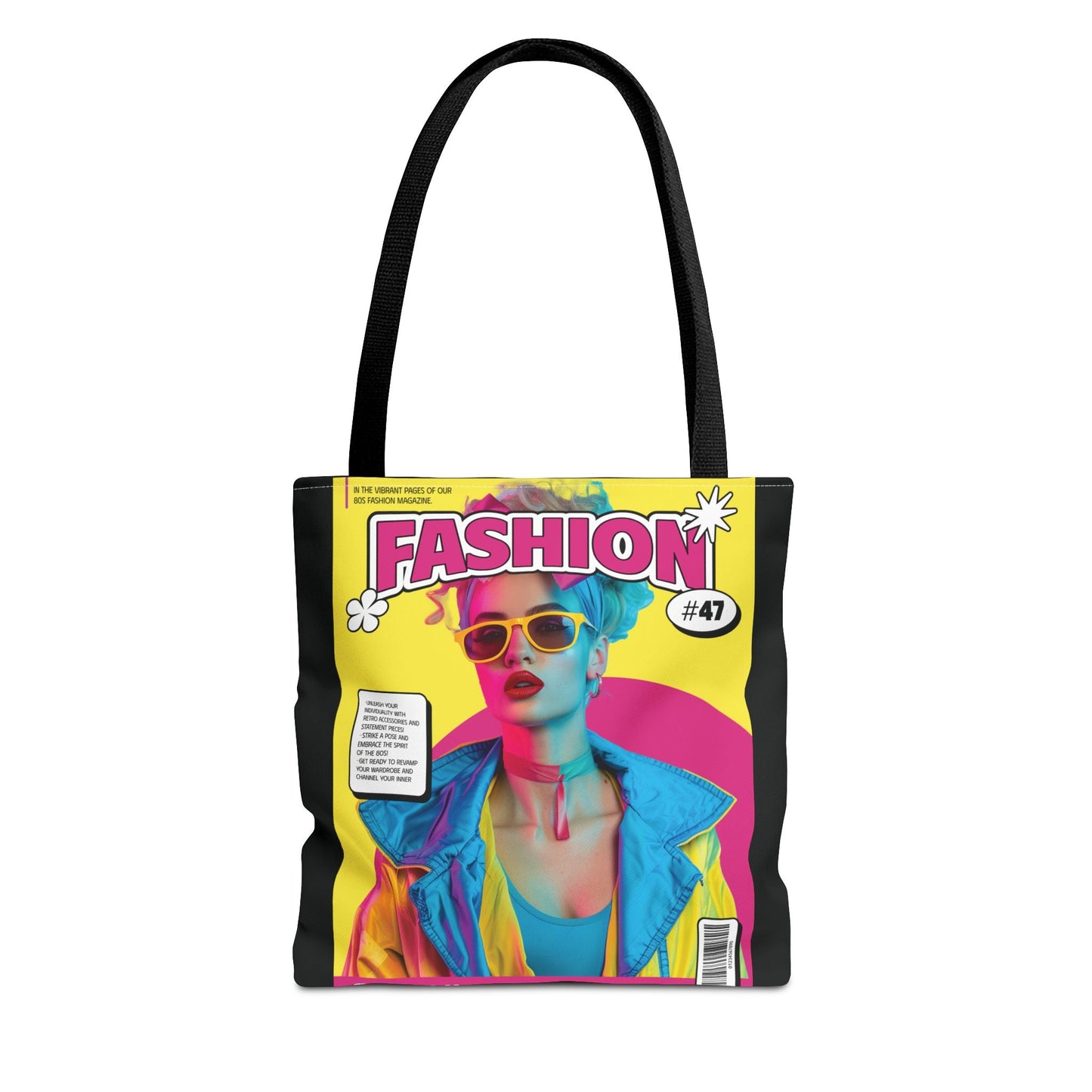 Magazine Cover Canvas Tote Bag for Everyday Use Stylish Durable Carryall Retro2Nova