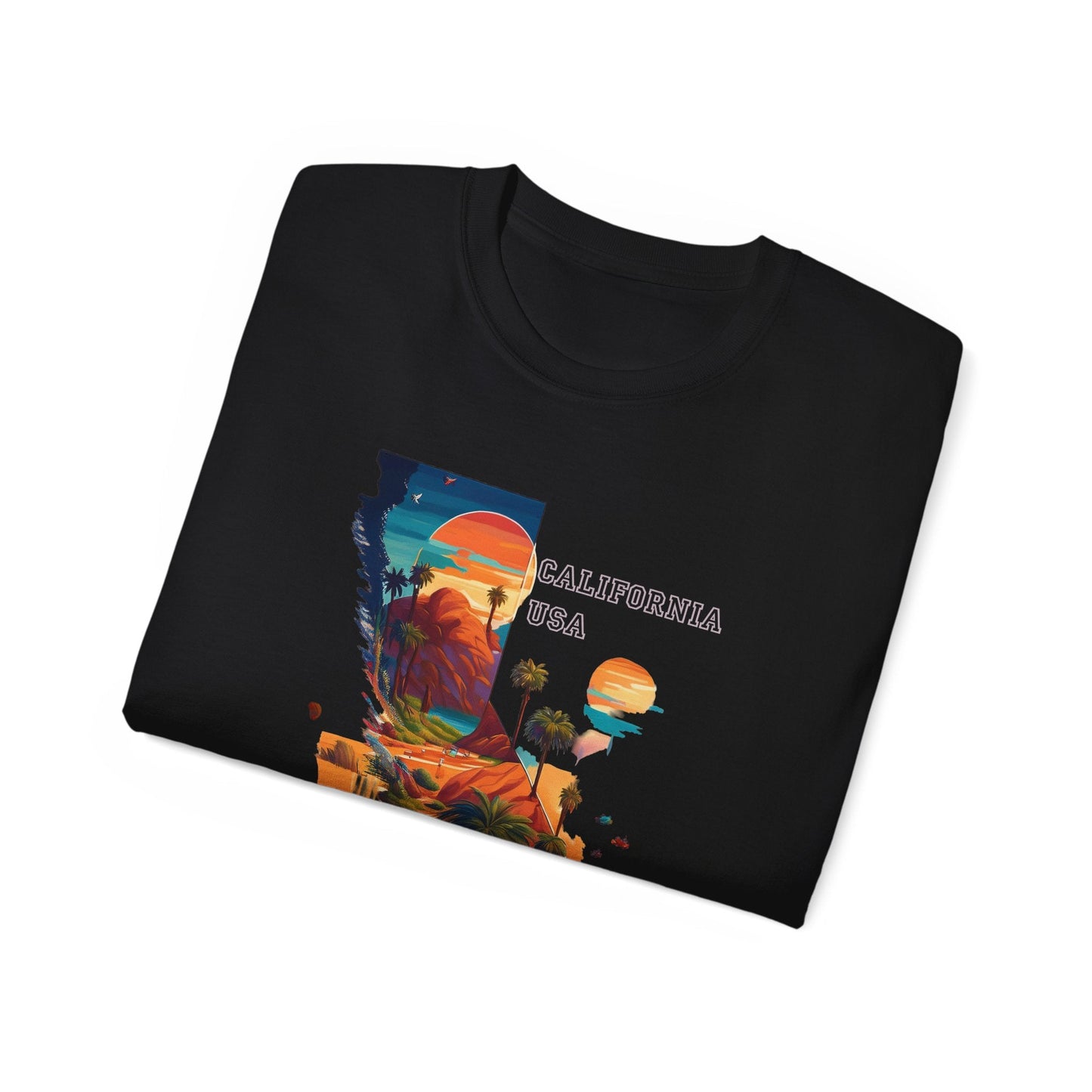 California Graphic Unisex Cotton T‑Shirt 2