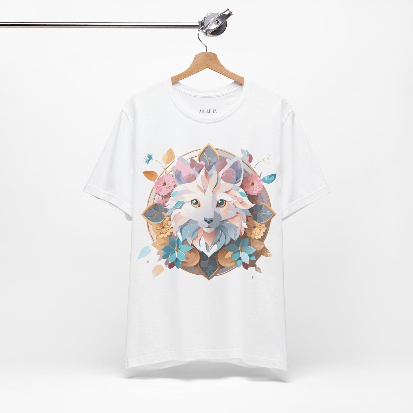 Medallion Graphic Unisex 100 Cotton Vintage Animal Medal Artwork Tee 90