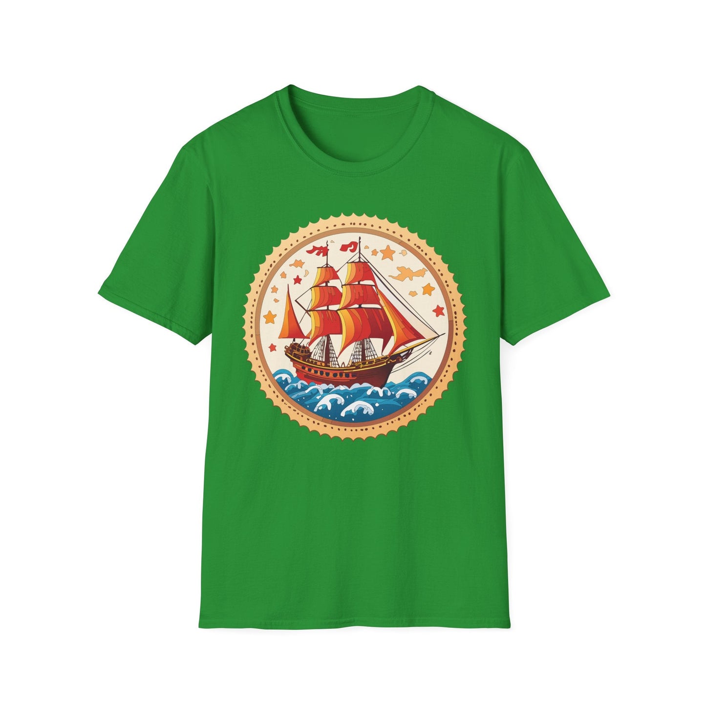 Ship T Shirts Frigate Vessel Tee Shirt Unisex Short Sleeve Gildan Softstyle 100 Percent Cotton