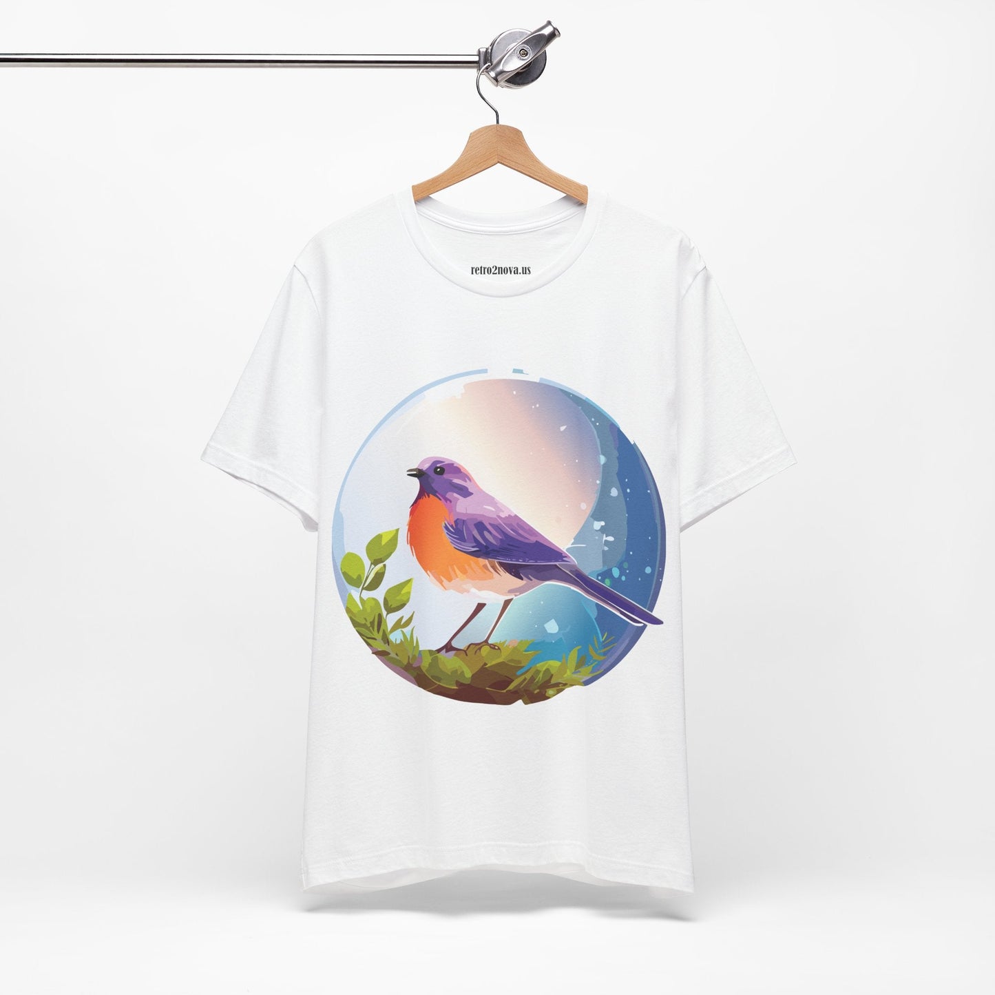 Unisex Animals And Bird Shirt Graphic Cotton T Shirt With Original Retro2Nova Art Premium Short Sleeve Tee