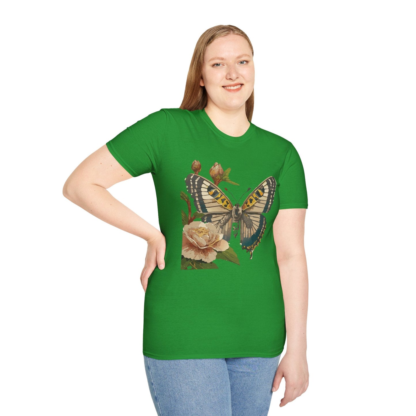 Butterfly Shirt Unisex T Shirt Monarch Butterfly Gildan Softstyle 64000 Cotton Tee