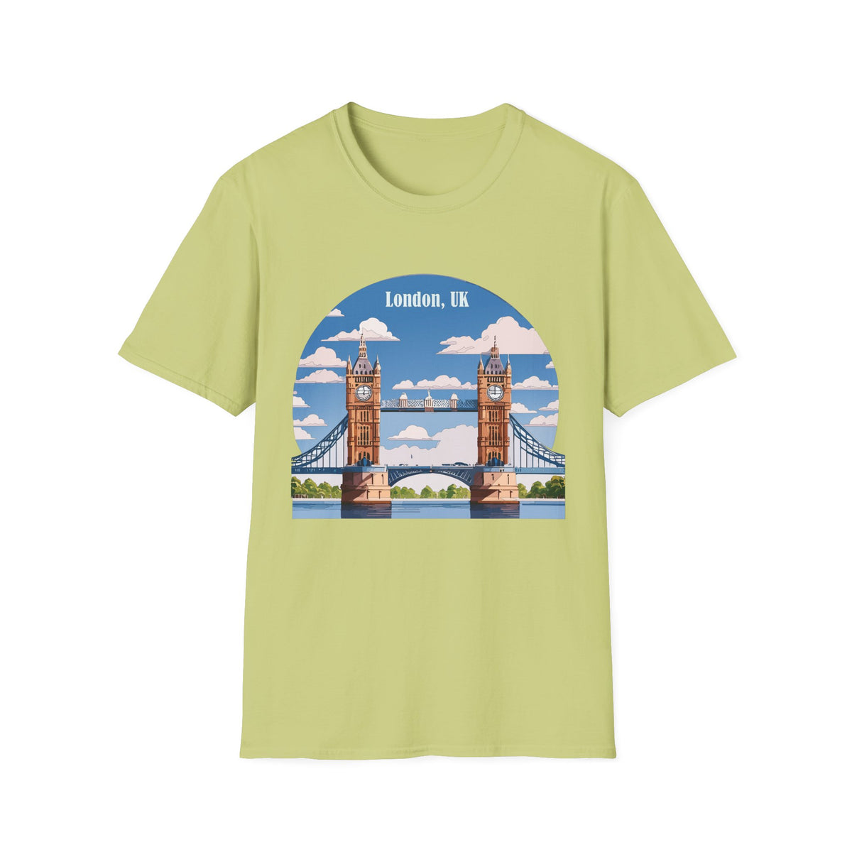 London Tower Bridge Illustration T-Shirt | London, UK skyline tee
