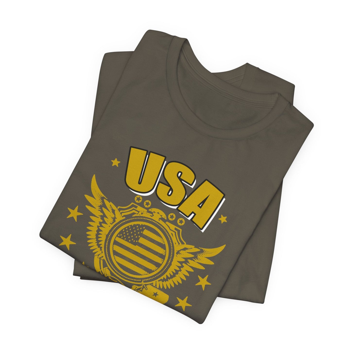 Army Veteran Patriotic Graphic Design Unisex Cotton T-Shirt v59
