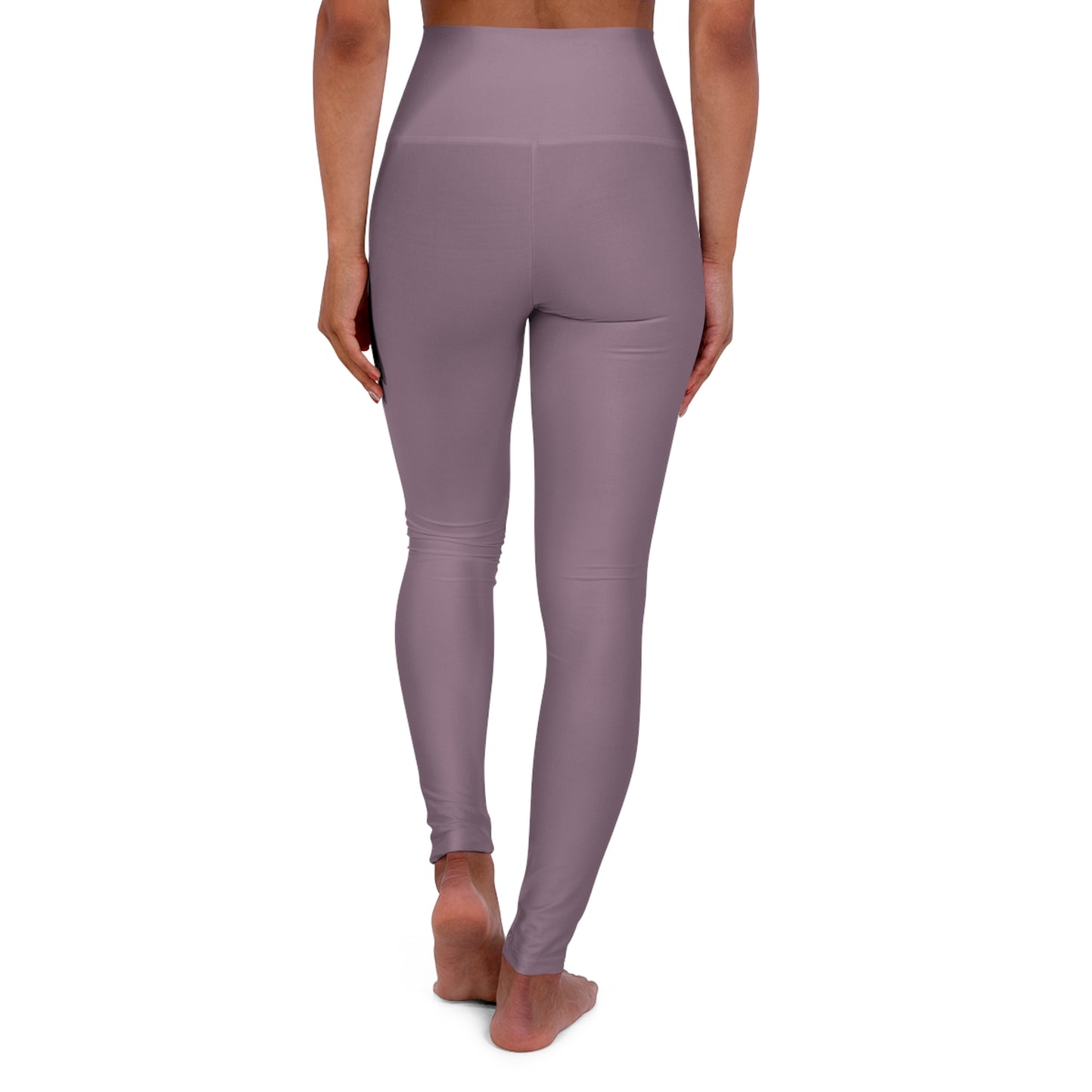 Dusty Mauve Color High-Waist Yoga Leggings Women's Seamless Poly-Span Stretchy Pants XS-2XL