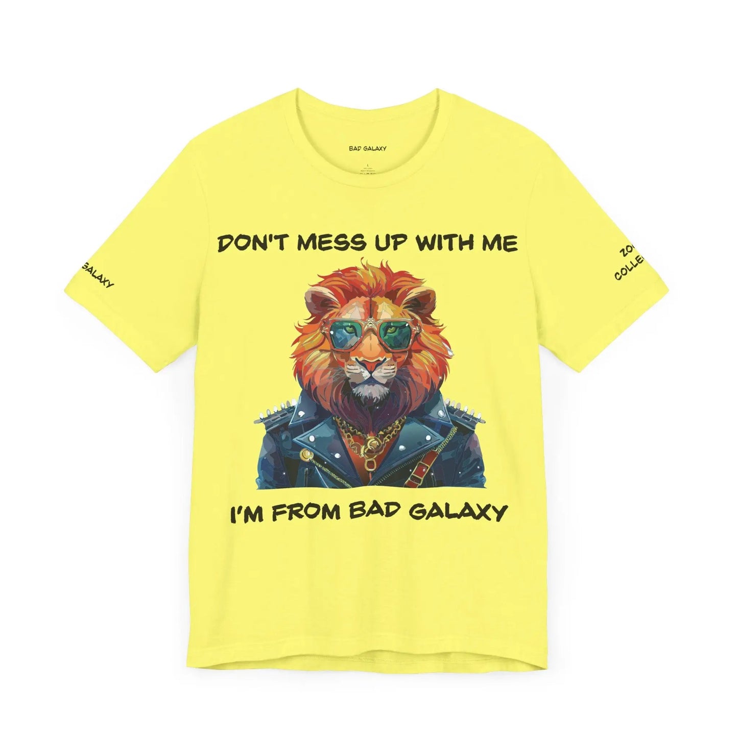 Bad Galaxy Animal T Shirt Made To Order 100 Percent Cotton Tee With Eco Friendly Inks Designed In US