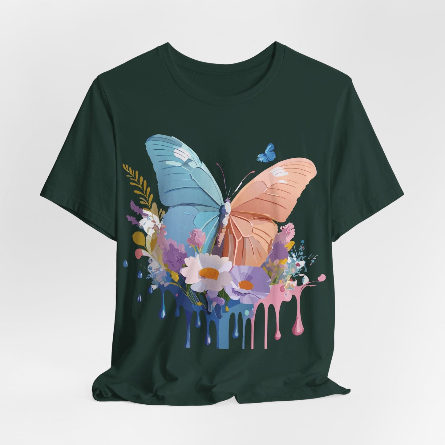 Butterfly Graphic Tee Adelpha Unisex Short Sleeve Art Design
