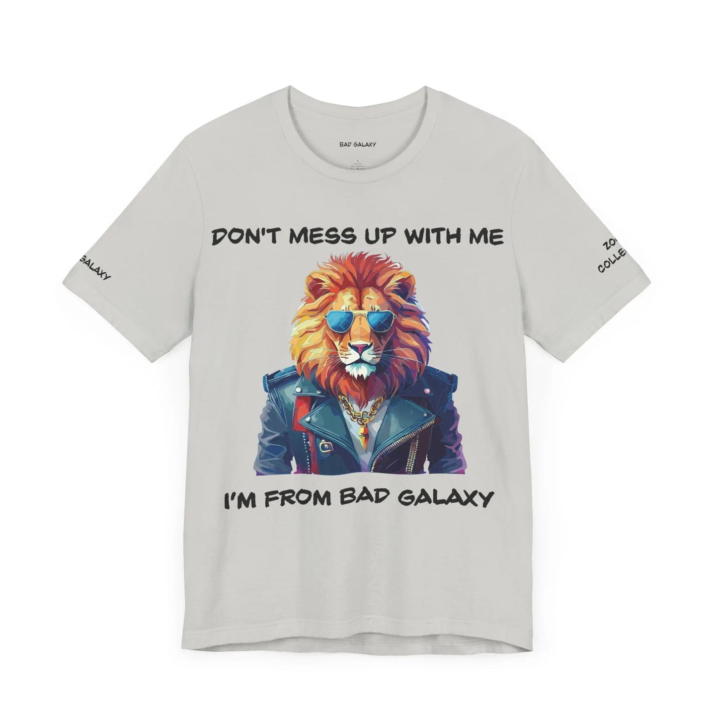 Animal T Shirt By Bad Galaxy Unisex 100 Percent Cotton Graphic Tee Eco Friendly Made In USA