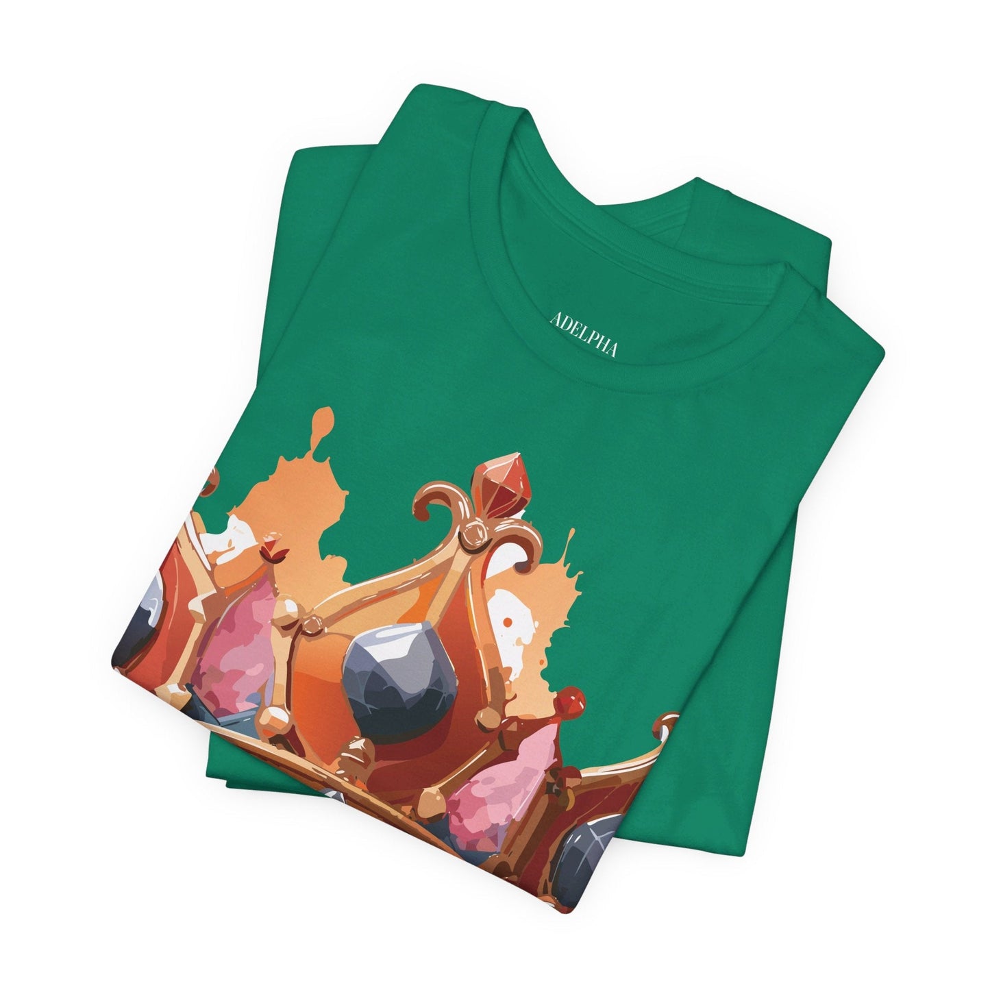 Adelpha Crown Graphic Tee Unisex Jersey Short Sleeve Art Design Vintage Inspired Shirt