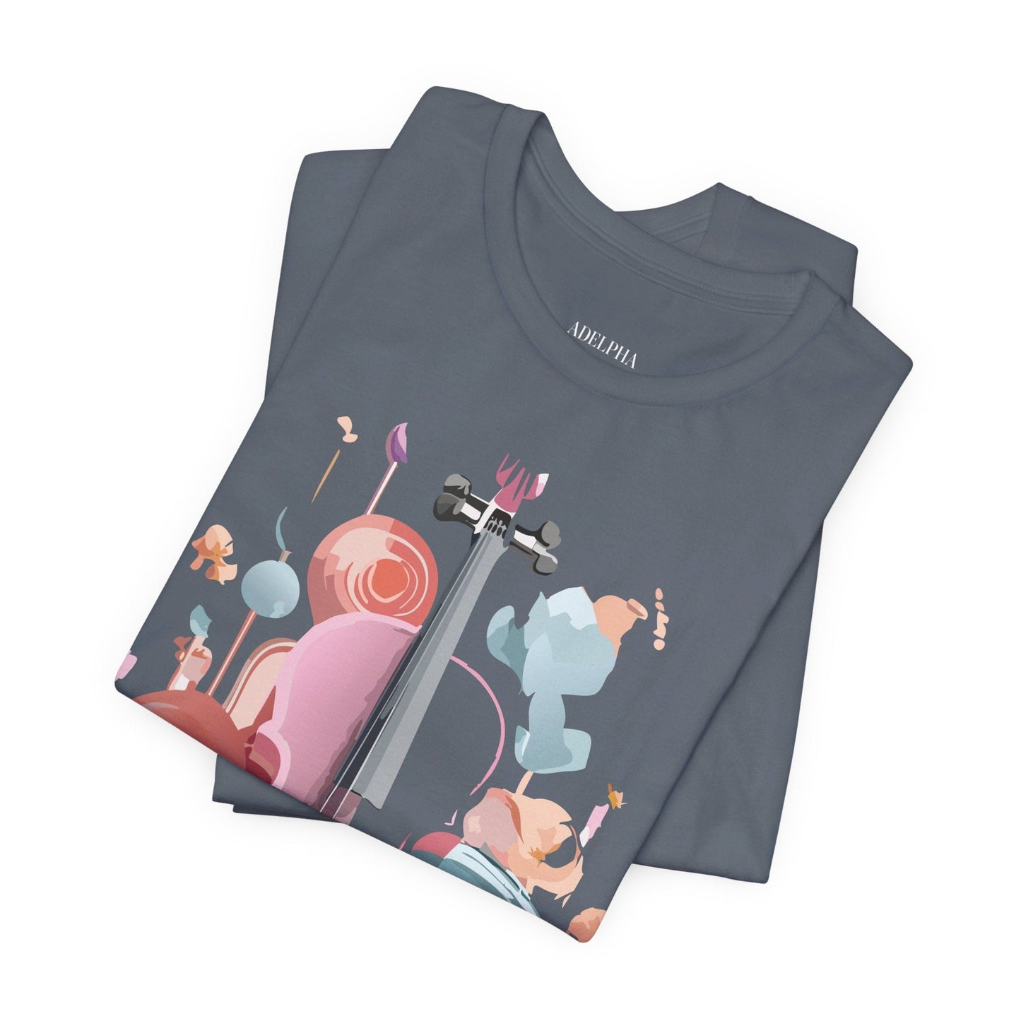 Adelpha Music Graphic T Shirt Unisex Short Sleeve Tee Vintage Inspired Artwork Edition