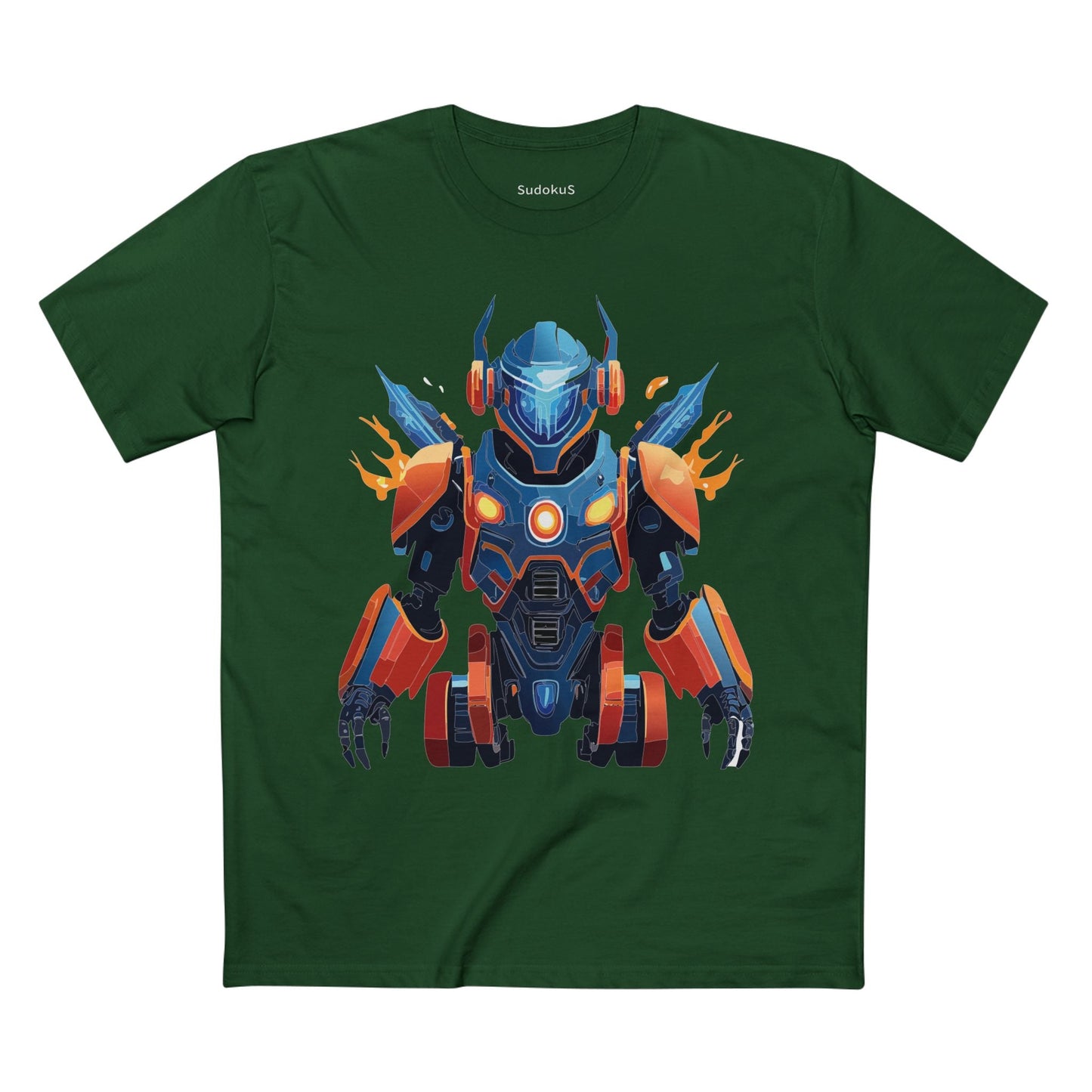 Cyborg Robot Graphic Unisex 100 Cotton Staple Tee 4
