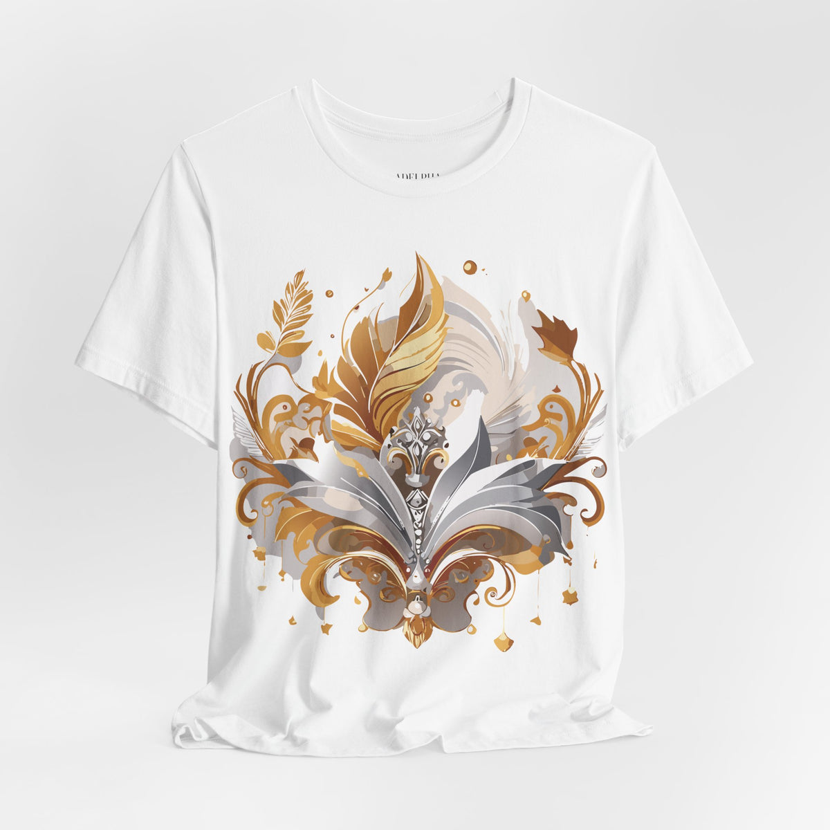 Jewelry Graphic Unisex Cotton Bella+Canvas Tee with Gemstones Art Design m26
