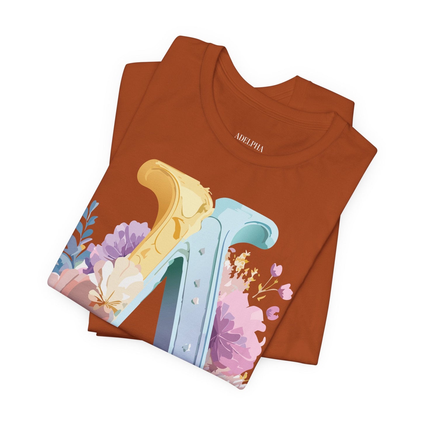 Letter A Shirt Unisex Graphic Tee With Vintage Inspired Adelpha Artwork For Everyday Wear