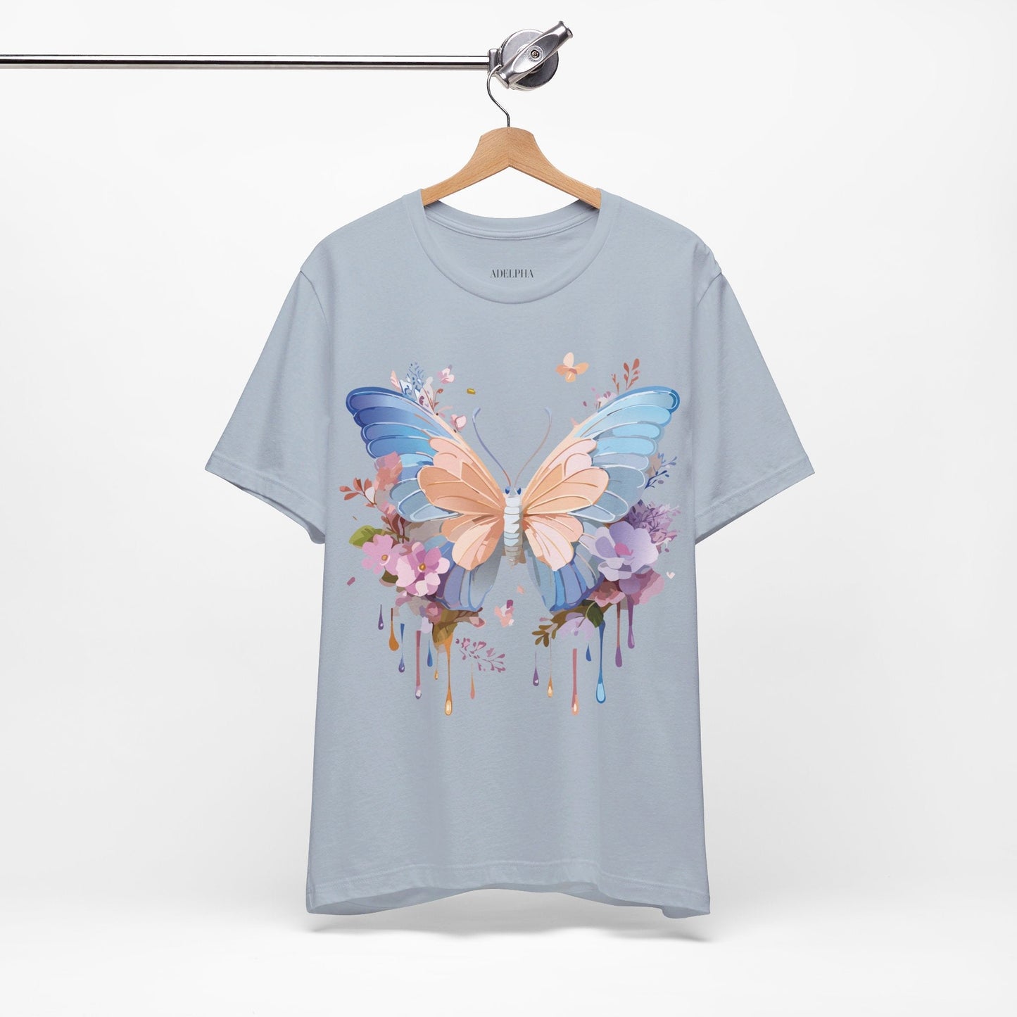 Butterfly Graphic Tee Unisex Jersey Short Sleeve Art Design Adelpha