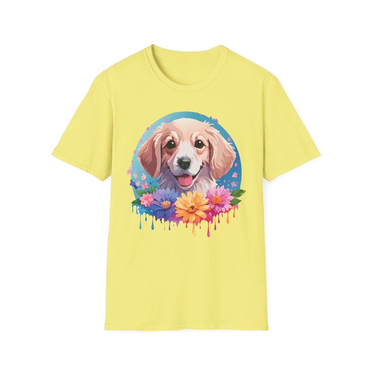 Unisex Dog Shirt Animal Tee Gildan Softstyle 64000 100 Percent Cotton