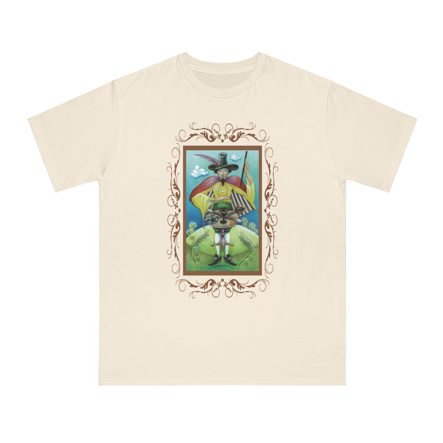 T-Shirt aus Bio-Baumwolle, Unisex, mit Tarotkarten