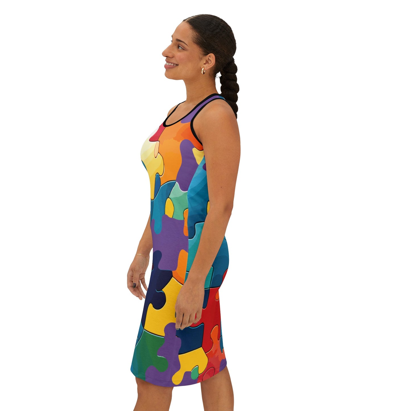 Summer Dress with Abstract prints