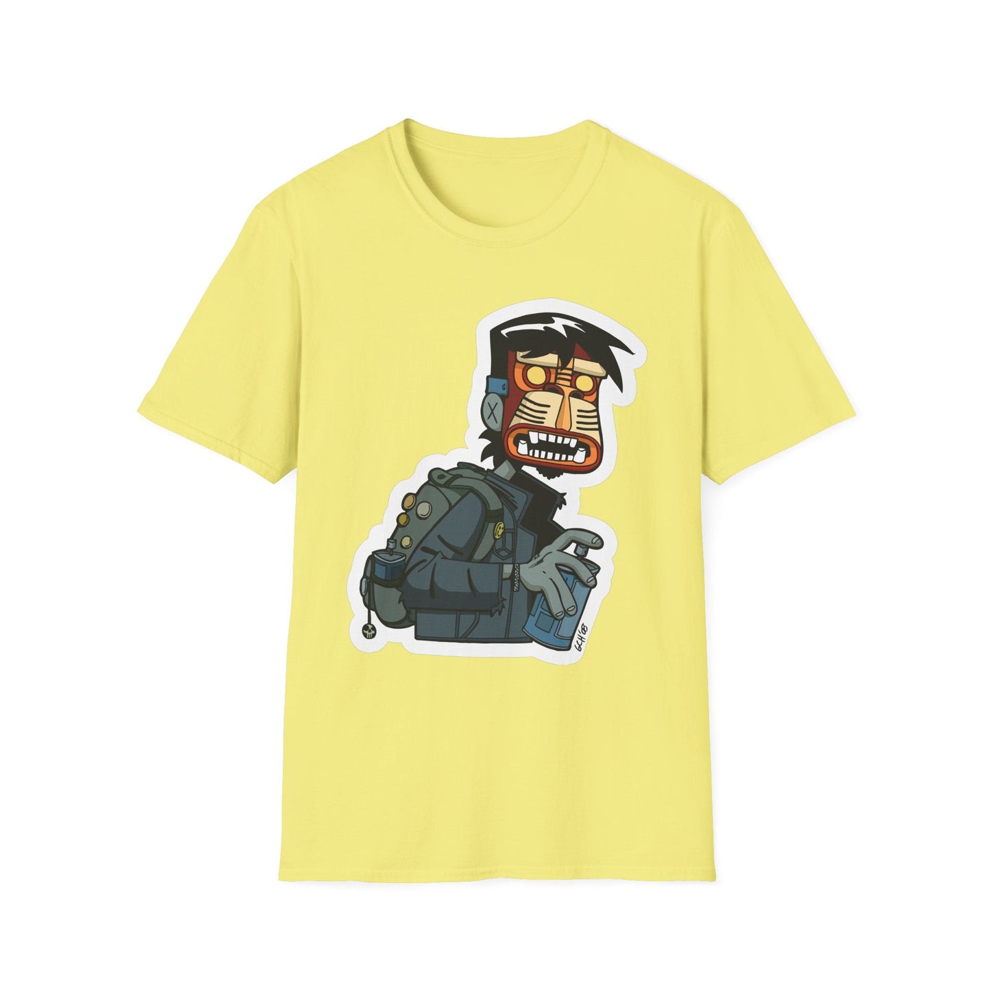 Cartoon T Shirt Animation T Shirt Funny Tee Shirt Unisex Short Sleeve Softstyle Cotton Tee 64000
