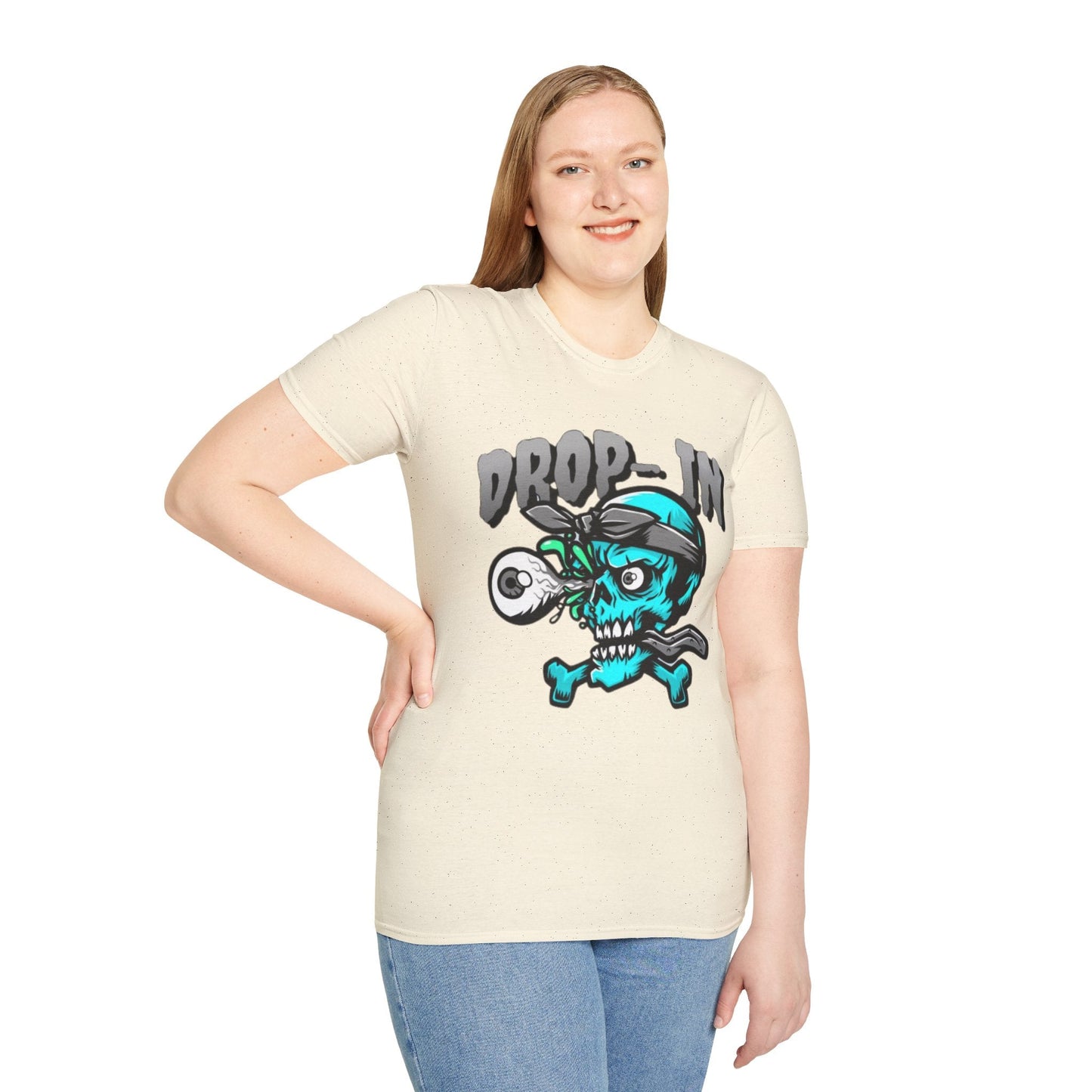 Unisex Skull T Shirt Skeleton Shirt With Skull Artwork Gildan Softstyle 64000 Cotton Tee