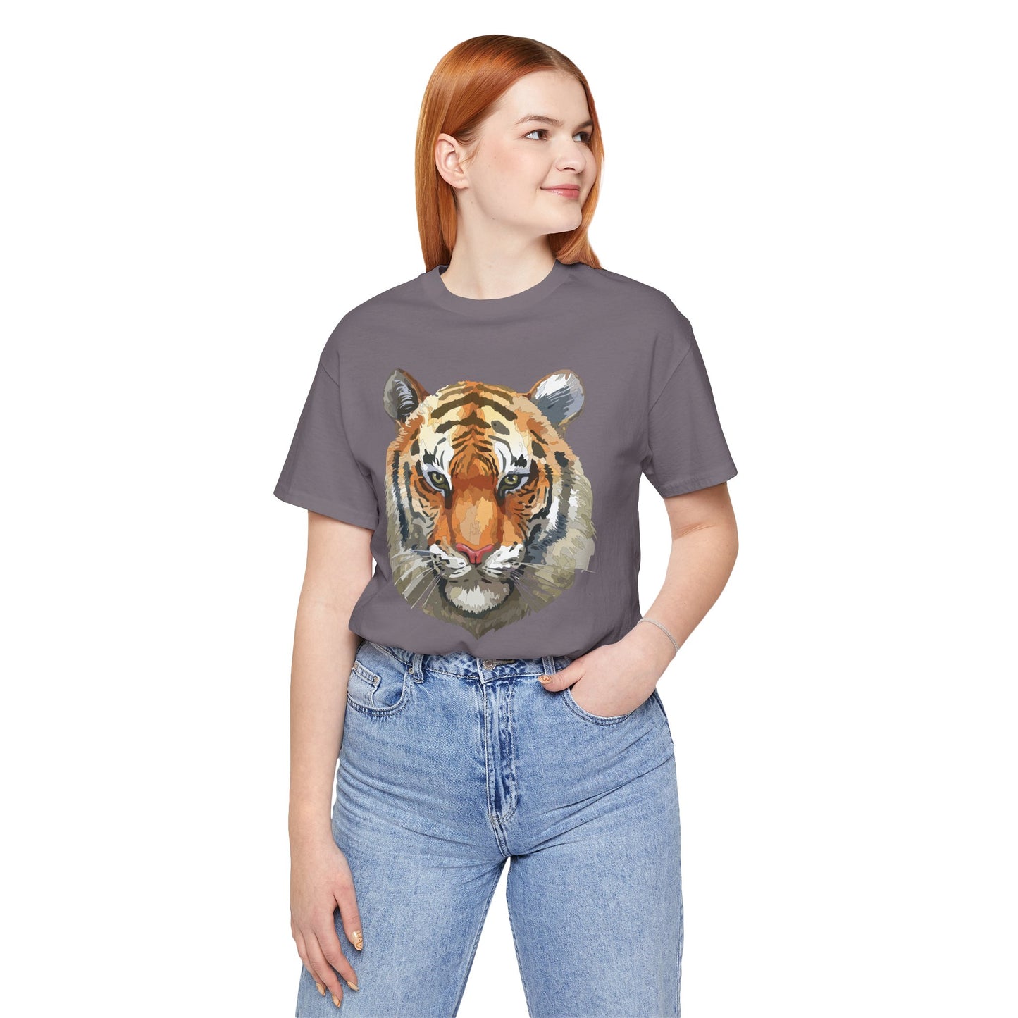 Unisex Tiger Tee, Animal Shirt, Tee Shirt with Tiger, Safari T-Shirt, Animal Tees, Big Cat Shirt, Safari T-Shirt 4