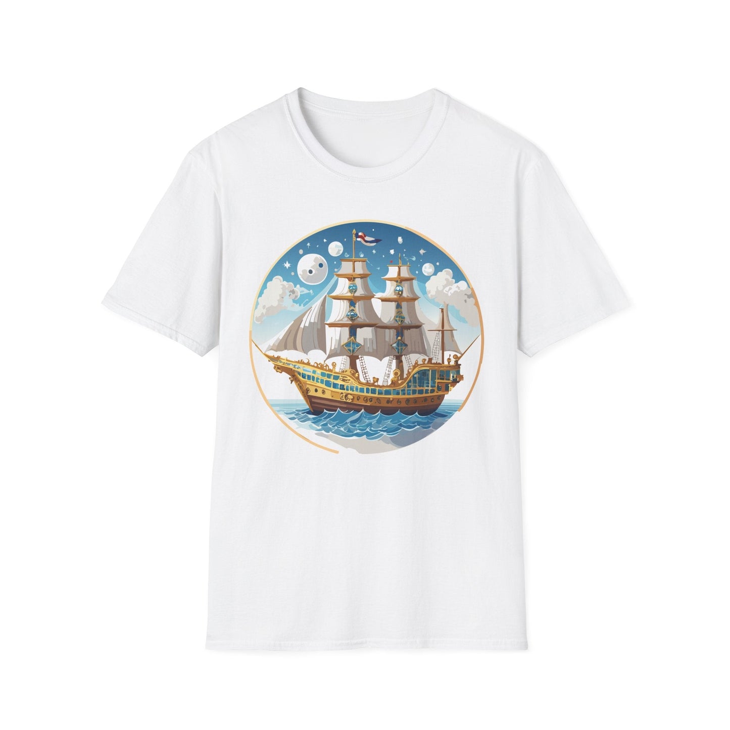 Ship T Shirts Frigate T Shirts Vessel Tee Shirt Unisex Softstyle 100 Percent Ring Spun Cotton Tee